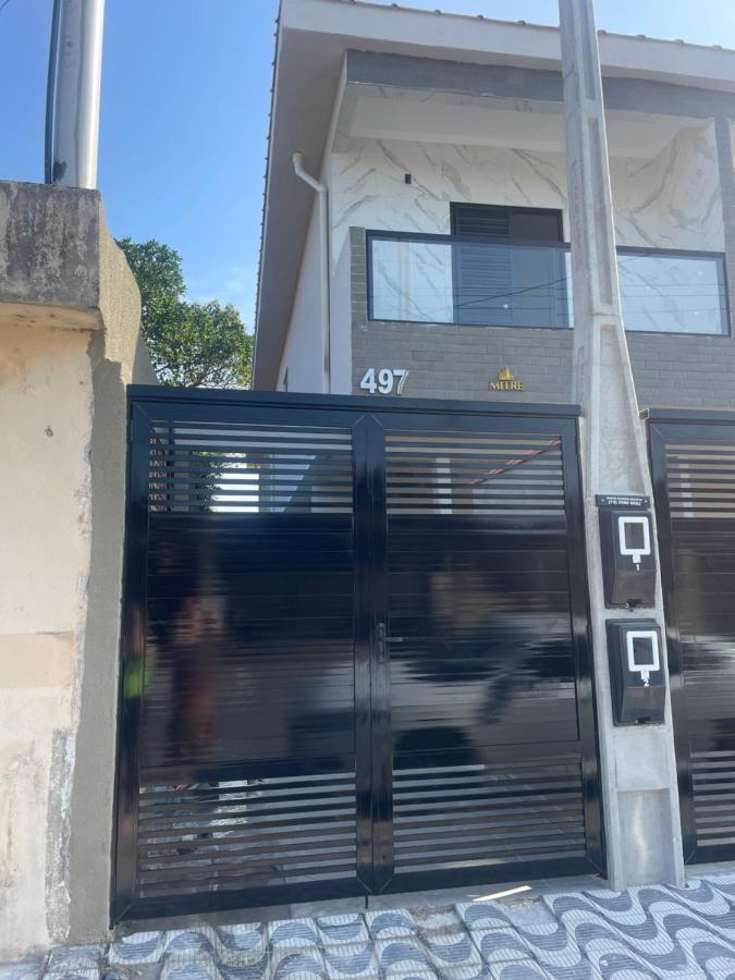 Casa Novinha - Praia Grande - Mirim - 3 Quadras Da Praia Wi-Fi Villa Dış mekan fotoğraf